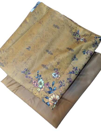 Linen (Terracotta) Print 2p suit - pc-6305